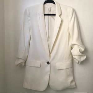 H & M Off-White Blazer